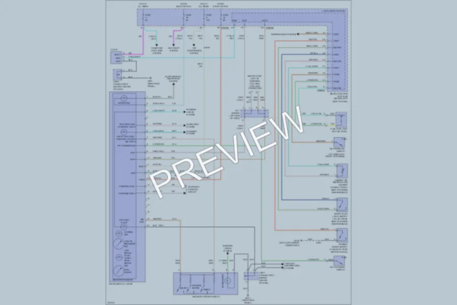 2005 Ford Freestar Instrument Cluster wiring diagram preview