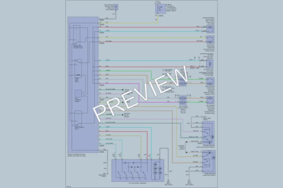 2005 Ford Freestar Power Door Locks wiring diagram preview