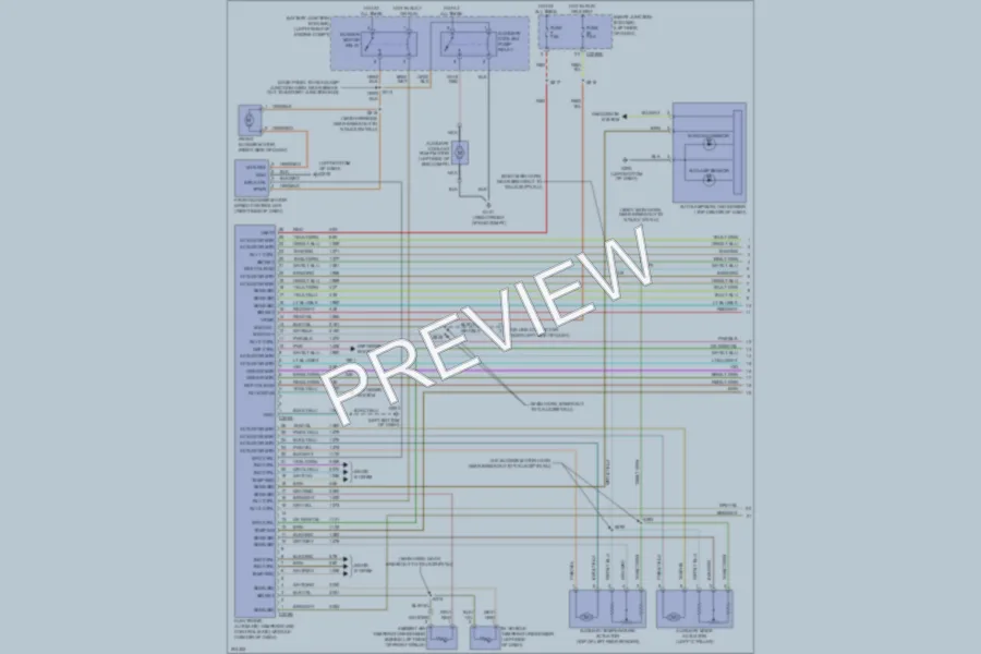 2005 Ford Freestyle Air Conditioning wiring diagram preview