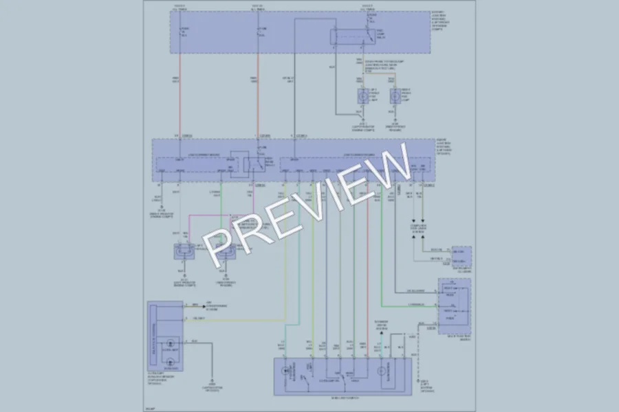 2005 Ford Freestyle Headlights wiring diagram preview