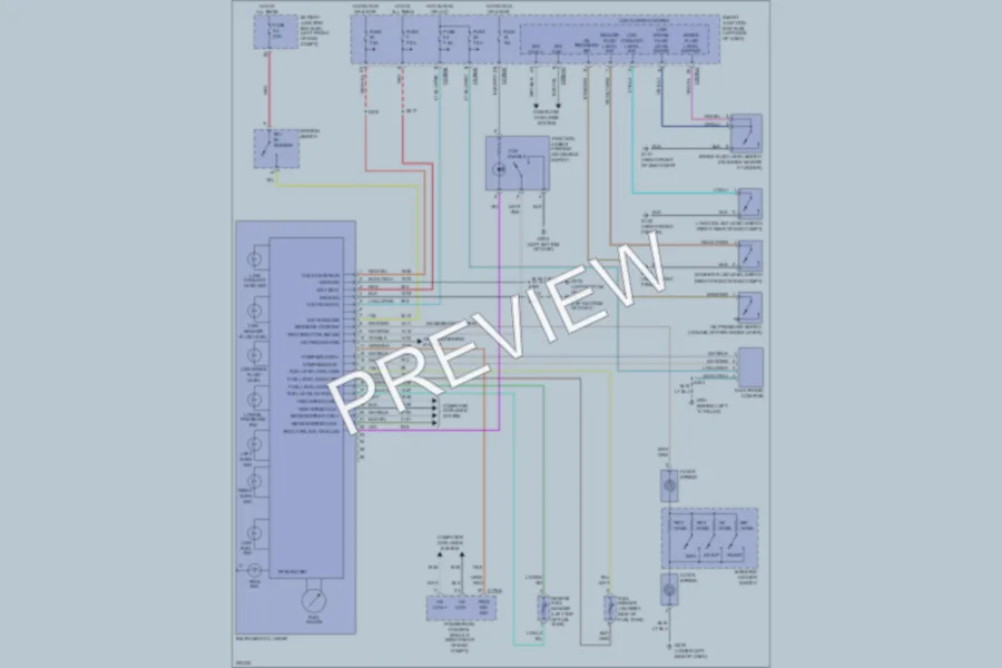 2005 Ford Freestyle Instrument Cluster wiring diagram preview