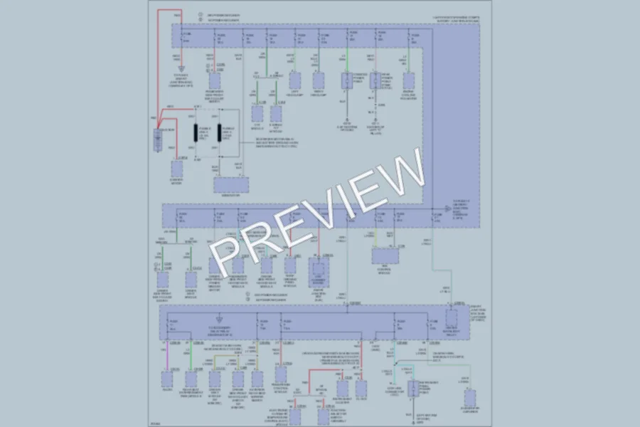 2005 Ford Freestyle Power Distribution wiring diagram preview