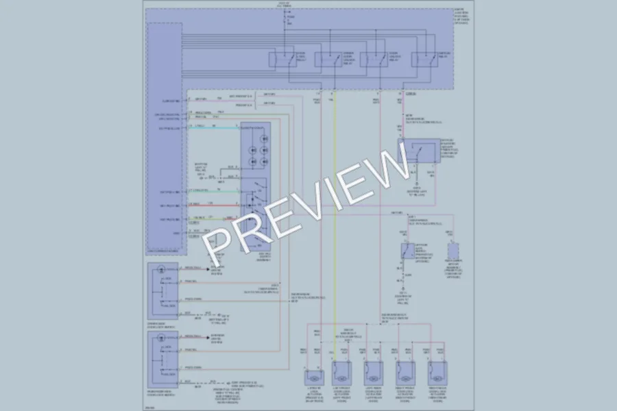 2005 Ford Freestyle Power Door Locks wiring diagram preview