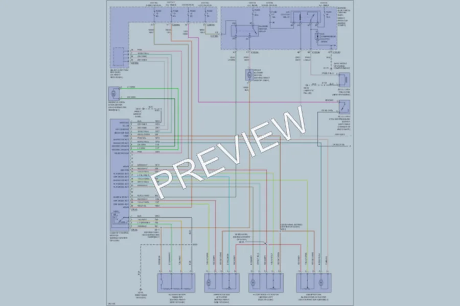 2005 Ford Mustang Air Conditioning wiring diagram preview