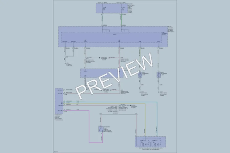 2005 Ford Mustang Exterior Lights wiring diagram preview