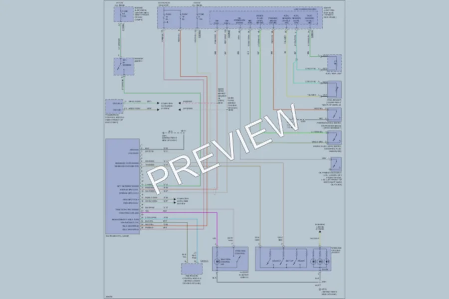2005 Ford Mustang Instrument Cluster wiring diagram preview