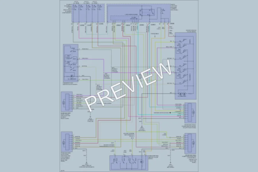 2005 Ford Mustang Power Windows wiring diagram preview