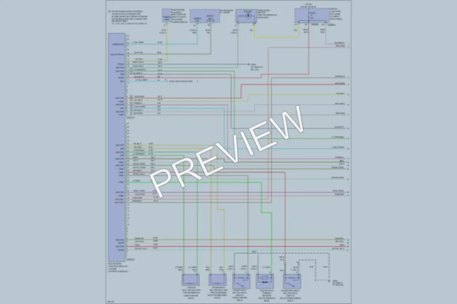 2005 Ford Mustang Supplemental Restraints wiring diagram preview