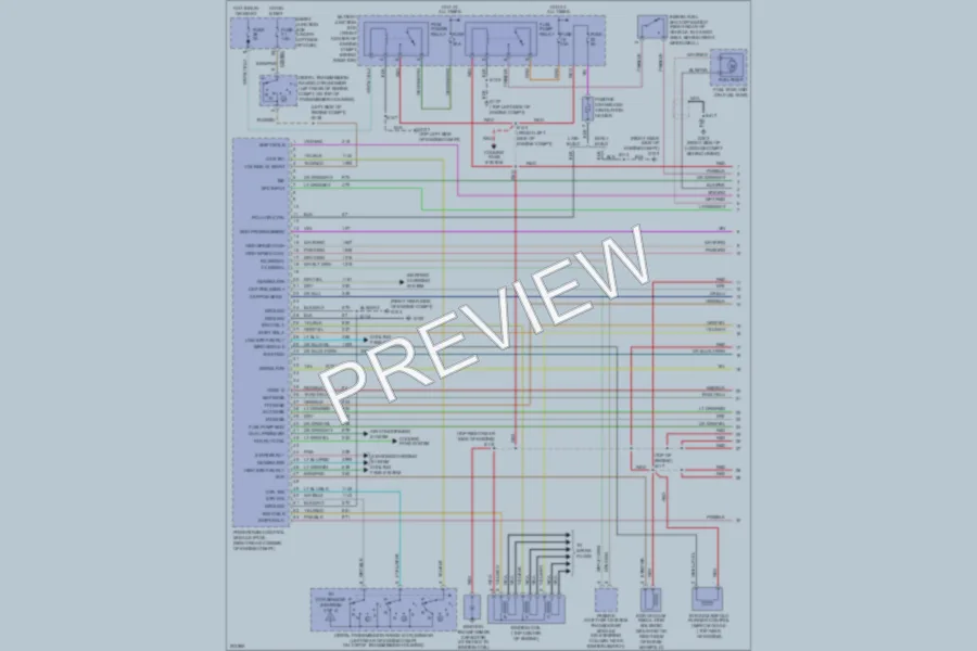 2005 Ford Taurus Engine Performance wiring diagram preview