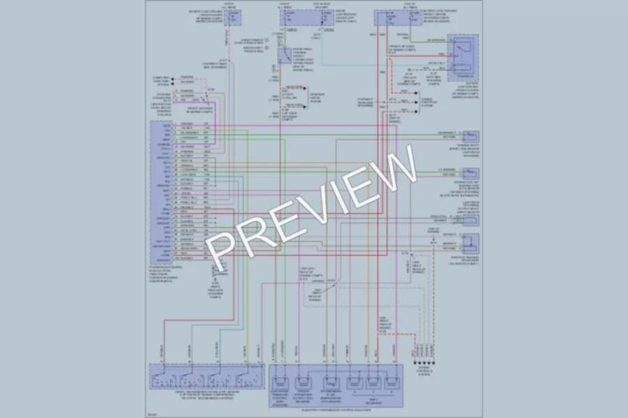 2005 Ford Taurus Transmission wiring diagram preview
