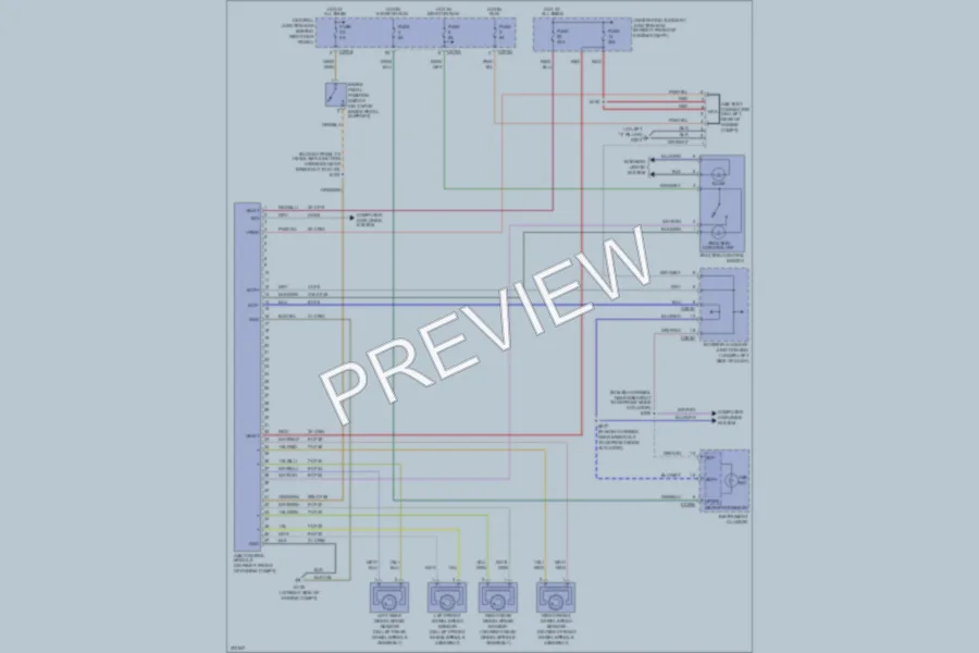 2005 Ford Thunderbird Anti Lock Brakes wiring diagram preview