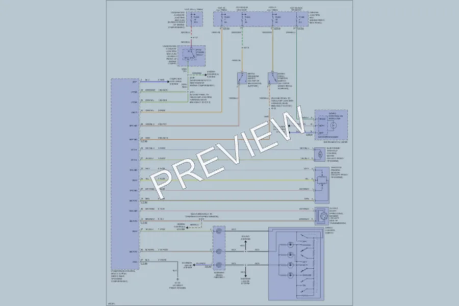 2005 Ford Thunderbird Cruise Control wiring diagram preview