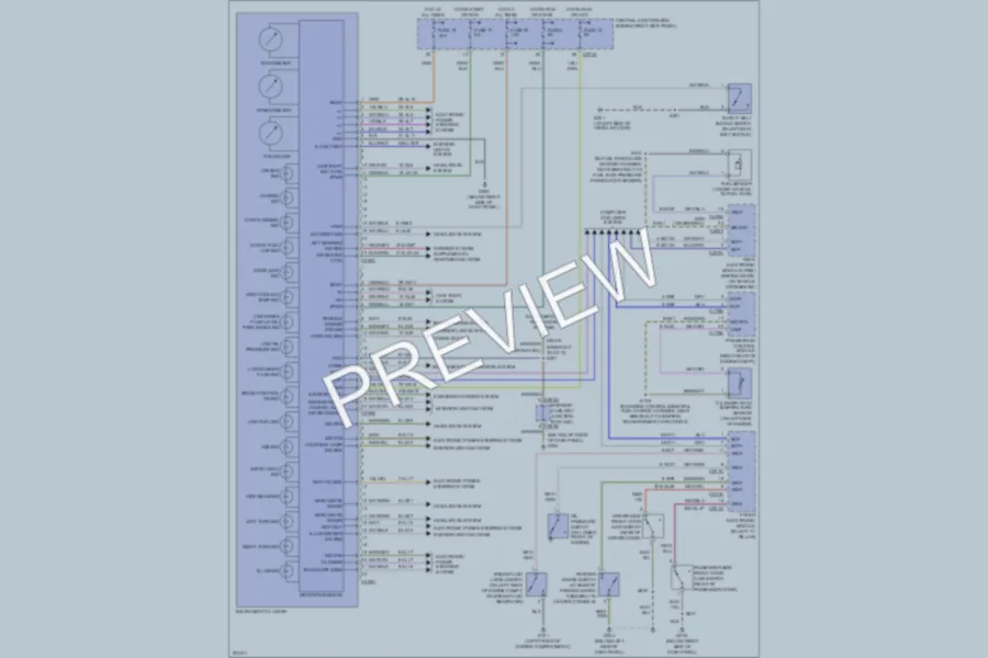 2005 Ford Thunderbird Instrument Cluster wiring diagram preview