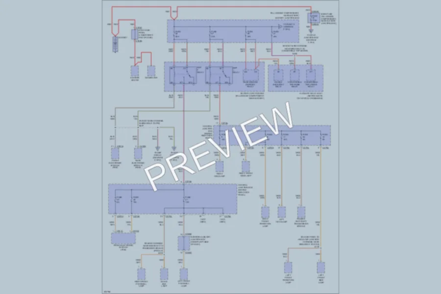 2005 Ford Thunderbird Power Distribution wiring diagram preview