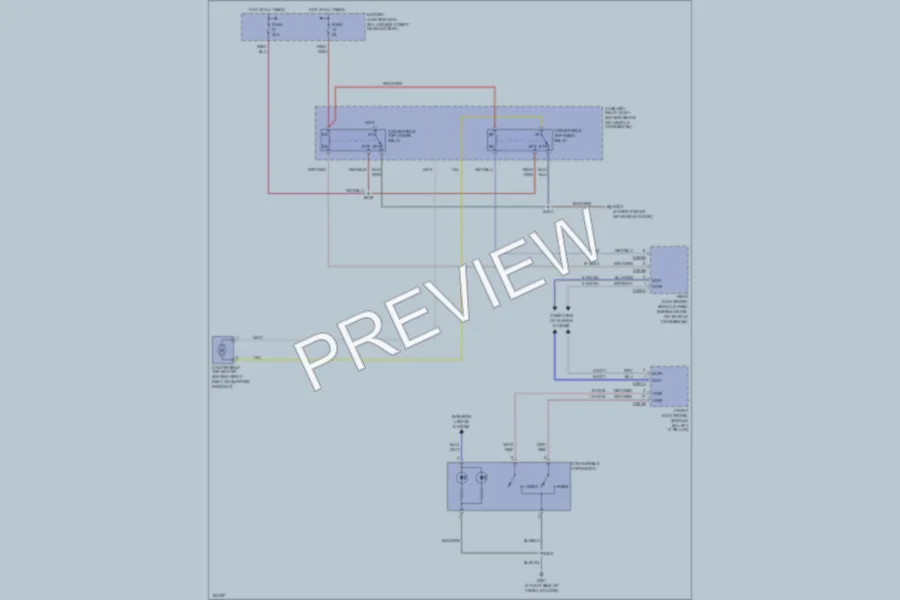 2005 Ford Thunderbird Power Top Sunroof wiring diagram preview
