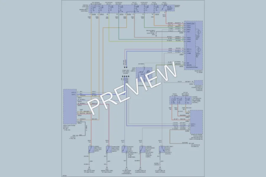 2005 Ford Thunderbird Warning Systems wiring diagram preview