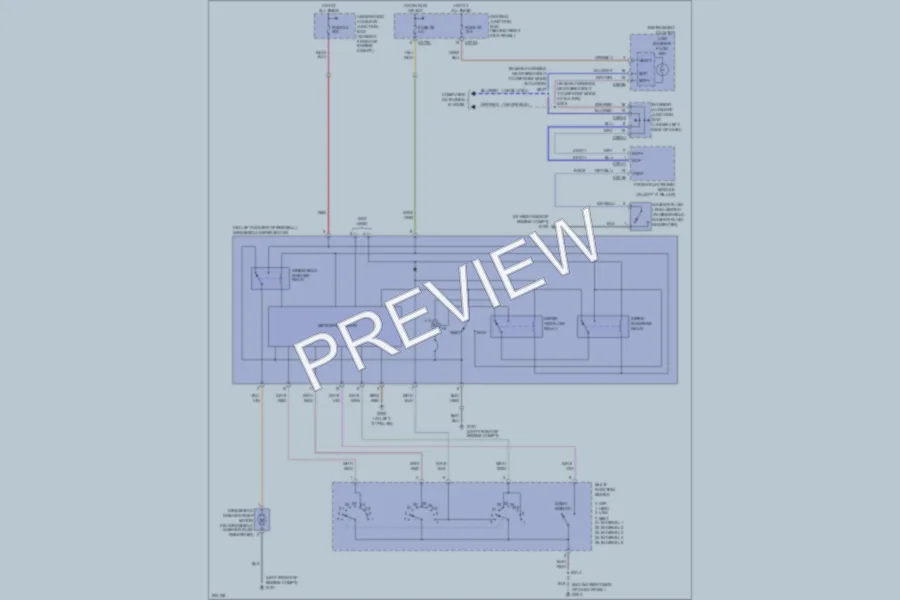 2005 Ford Thunderbird Wiper Washer wiring diagram preview