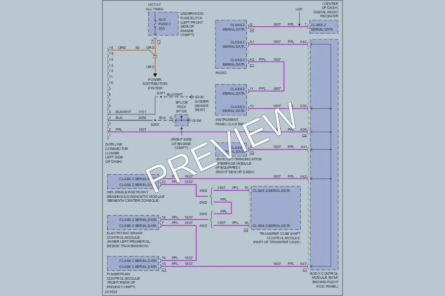 2005 GMC Canyon Computer Data Lines wiring diagram preview