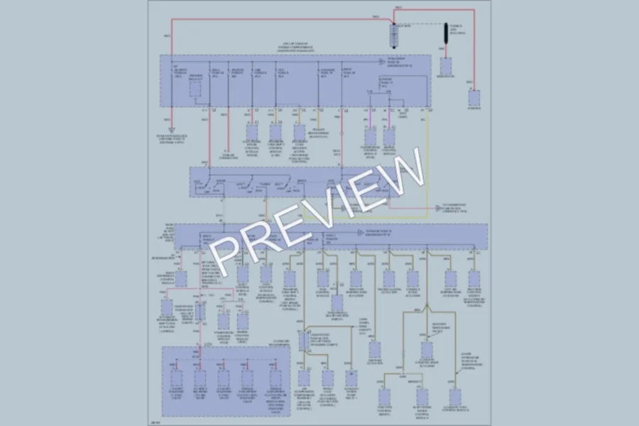 2005 GMC EnvoyXL Power Distribution wiring diagram preview