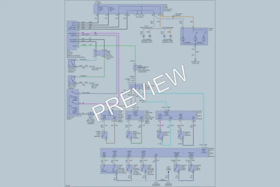 2005 GMC EnvoyXUV Interior Lights wiring diagram preview