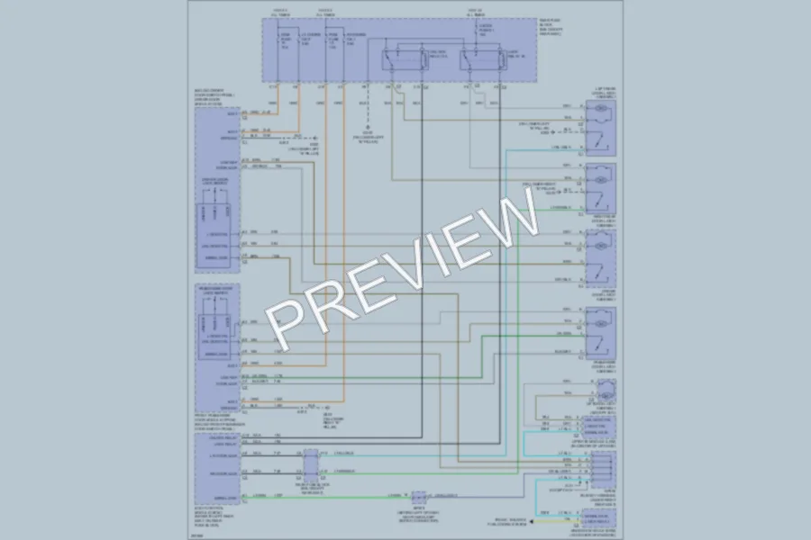 2005 GMC EnvoyXUV Power Door Locks wiring diagram preview