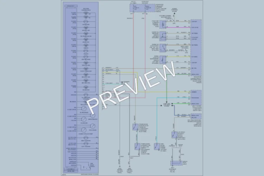2005 GMC G1500 Instrument Cluster wiring diagram preview
