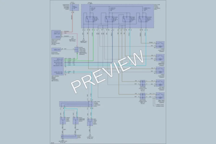 2005 GMC G1500 Power Door Locks wiring diagram preview