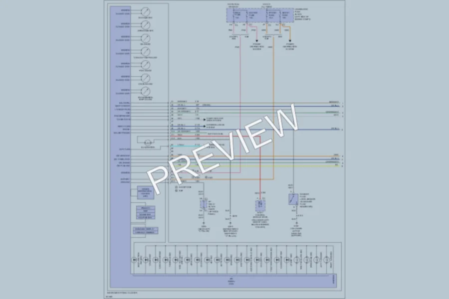 2005 GMC 1500 Hd Instrument Cluster wiring diagram preview