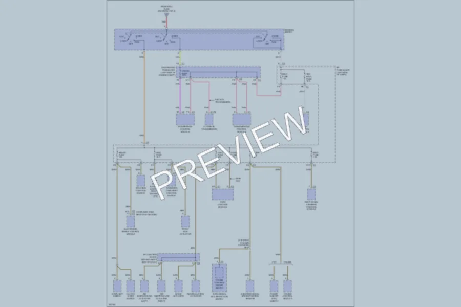 2005 GMC 2500 Hd Power Distribution wiring diagram preview
