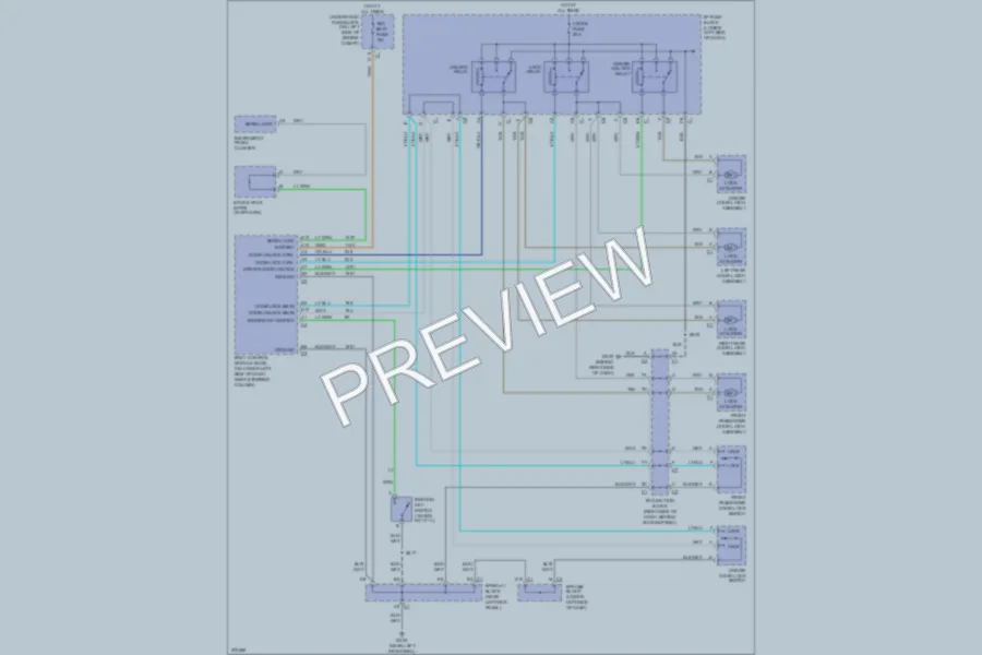 2005 GMC 3500 Power Door Locks wiring diagram preview