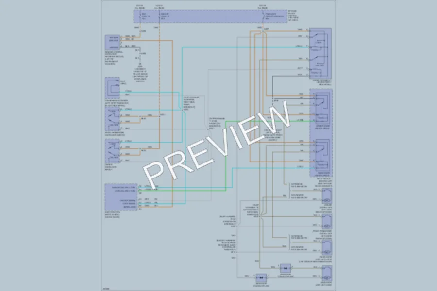 2005 GMC Safari Power Door Locks wiring diagram preview