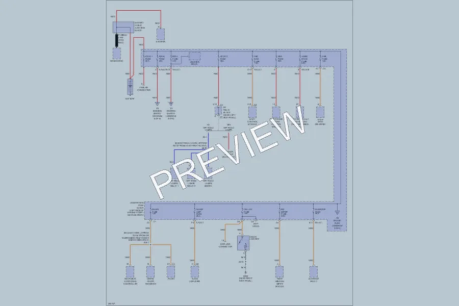 2005 HUMMER H2 Power Distribution wiring diagram preview
