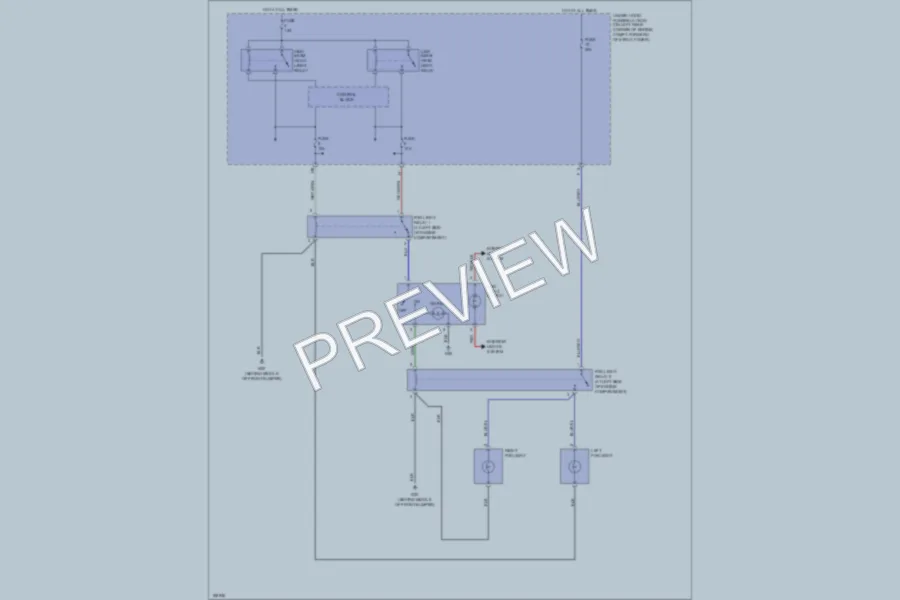 2005 Honda Accord Headlights wiring diagram preview