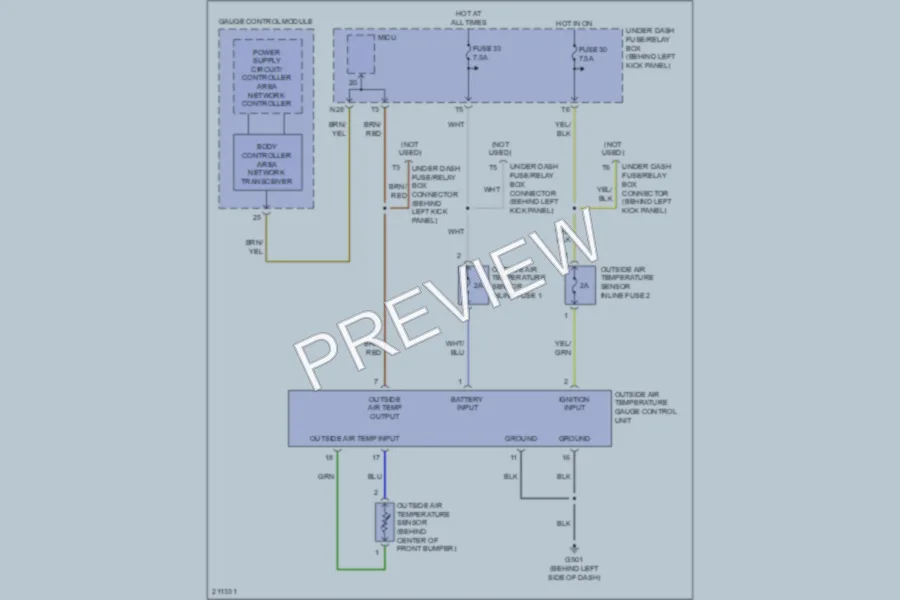 2005 Honda Accord Instrument Cluster wiring diagram preview