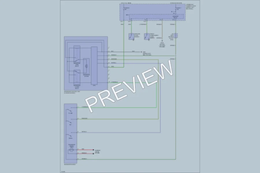 2005 Honda Accord Power Top Sunroof wiring diagram preview