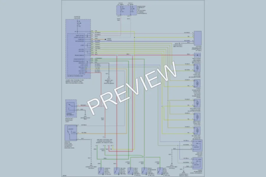 2005 Honda CRV Power Door Locks wiring diagram preview