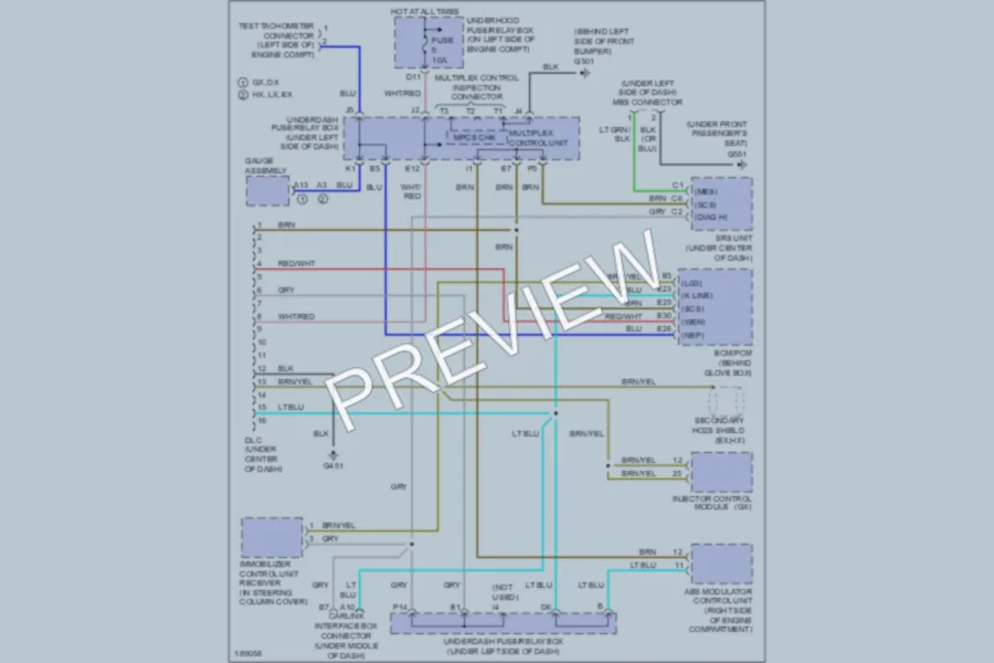 2005 Honda Civic Computer Data Lines wiring diagram preview
