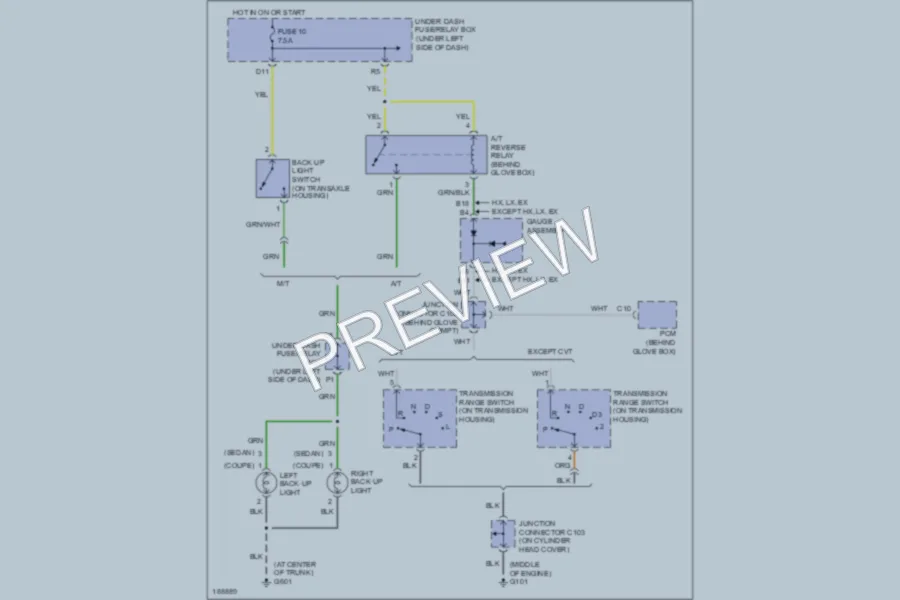 2005 Honda Civic Exterior Lights wiring diagram preview