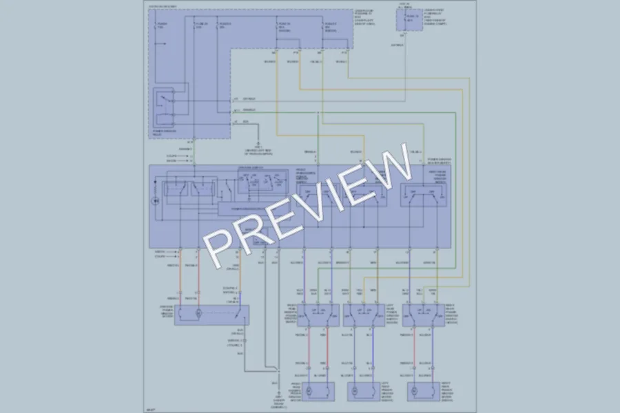 2005 Honda Civic Power Windows wiring diagram preview