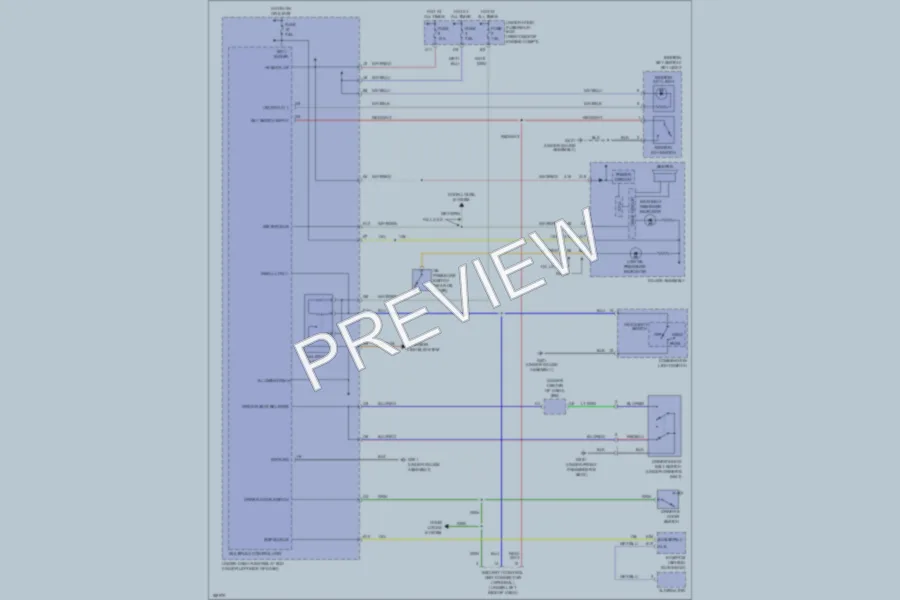 2005 Honda Civic Warning Systems wiring diagram preview