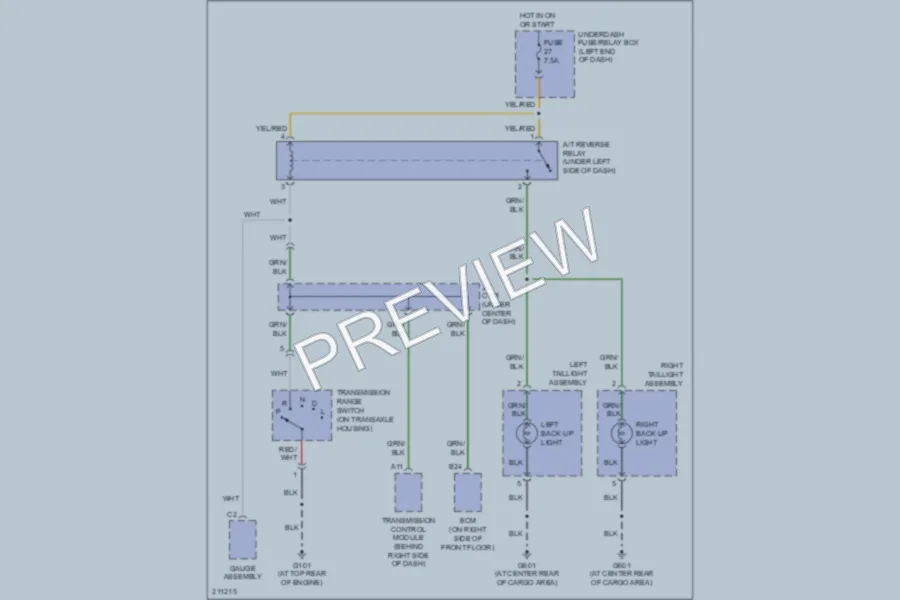 2005 Honda Insight Exterior Lights wiring diagram preview