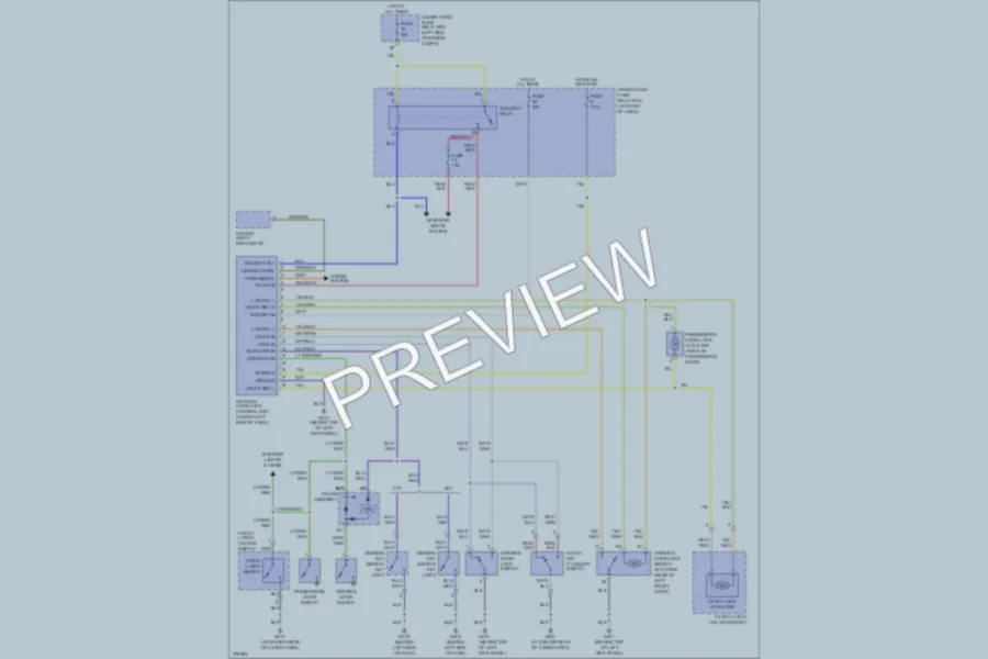 2005 Honda Insight Power Door Locks wiring diagram preview