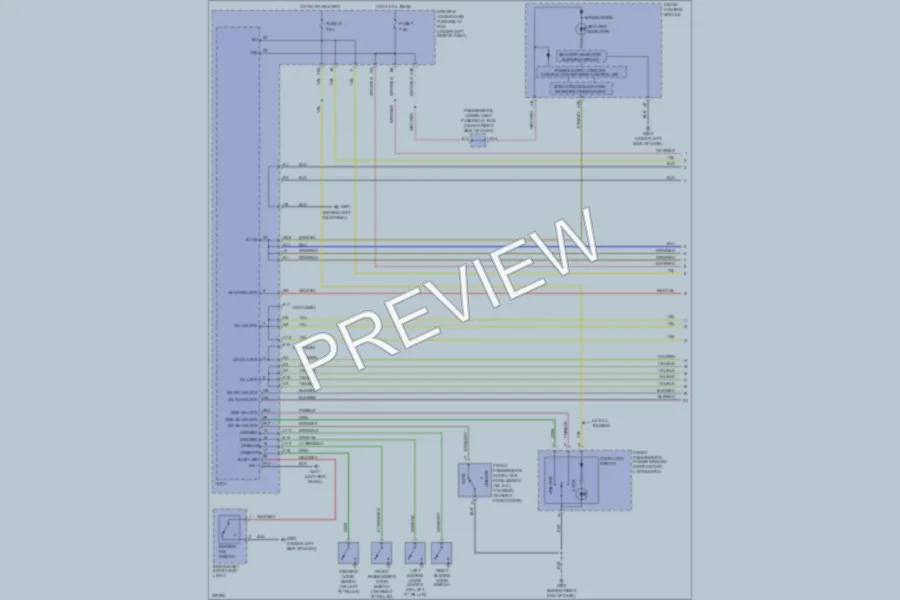 2005 Honda Odyssey Power Door Locks wiring diagram preview