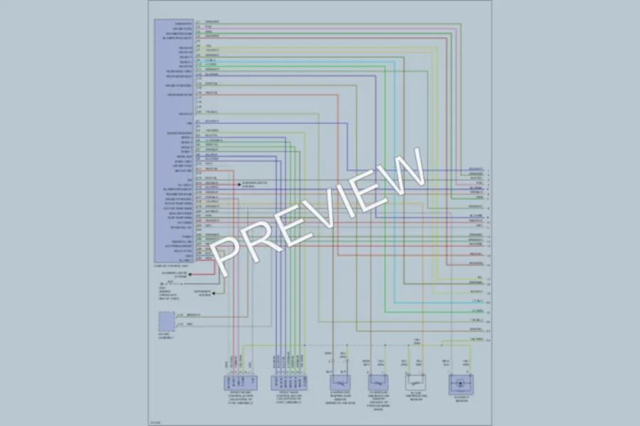 2005 Honda Pilot Air Conditioning wiring diagram preview