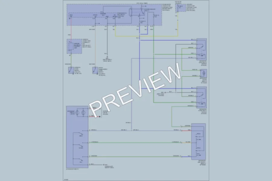 2005 Honda Pilot Power Top Sunroof wiring diagram preview