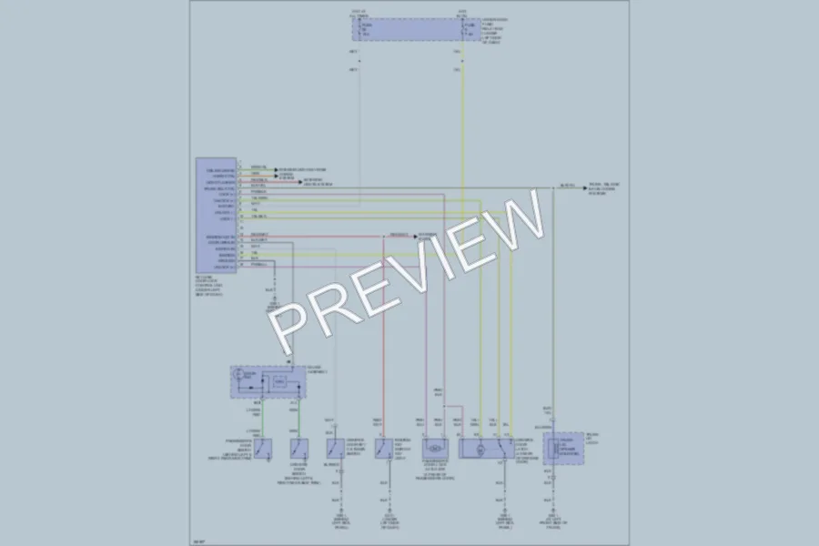 2005 Honda S2000 Power Door Locks wiring diagram preview