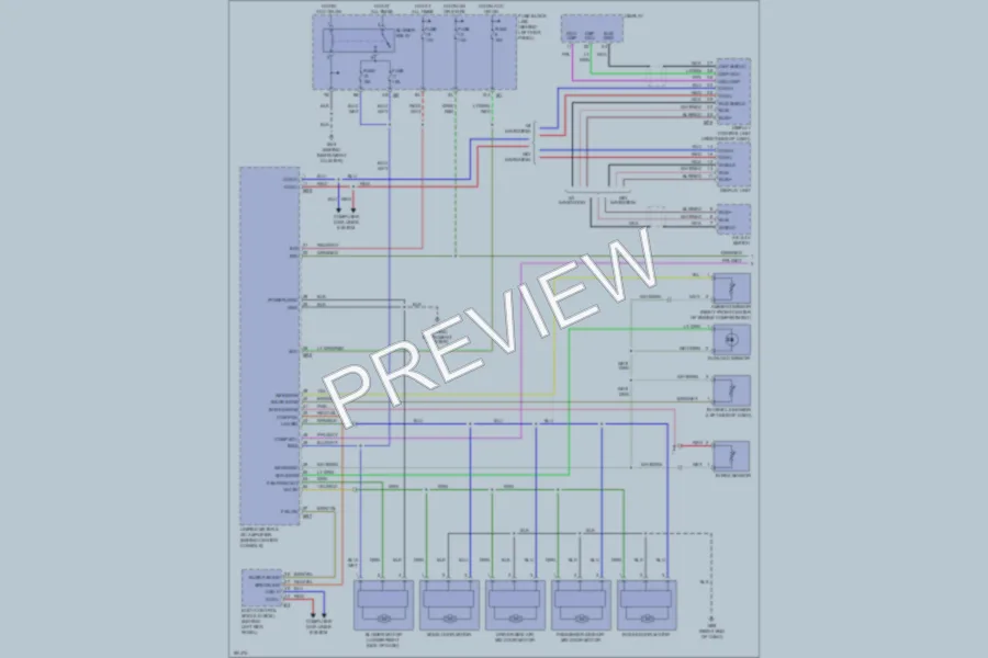 2005 Infiniti FX35 Air Conditioning wiring diagram preview