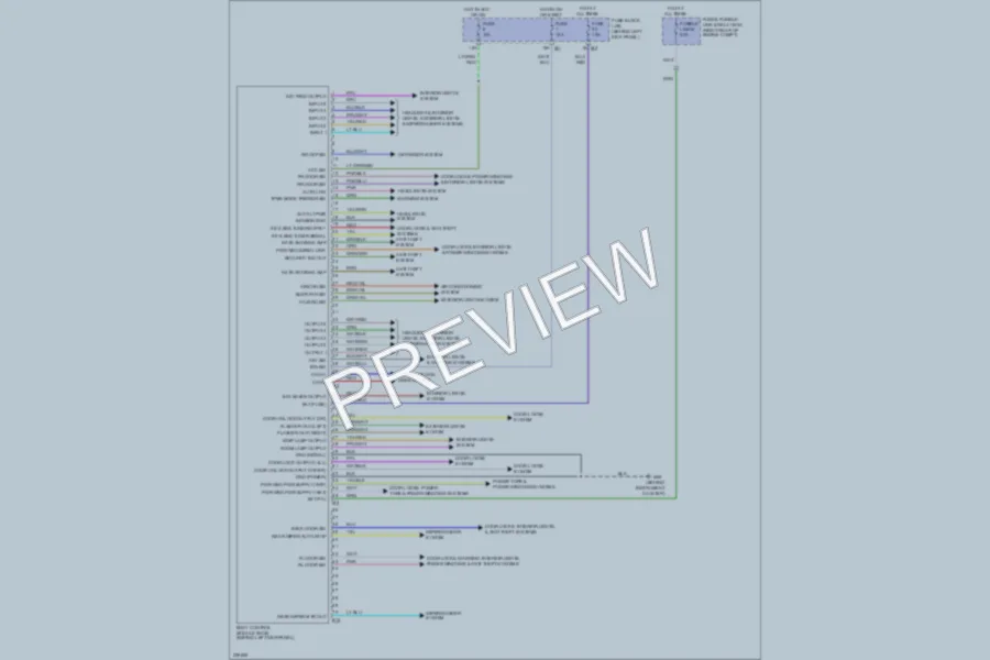 2005 Infiniti FX35 Body Control Modules wiring diagram preview
