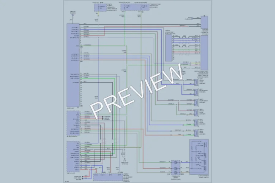 2005 Infiniti FX35 Radio wiring diagram preview