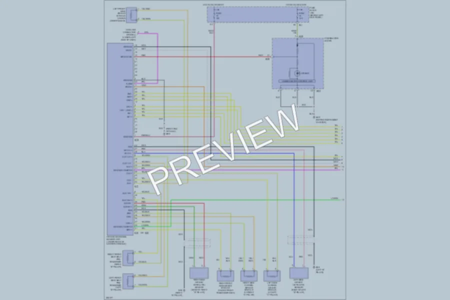 2005 Infiniti FX35 Supplemental Restraints wiring diagram preview